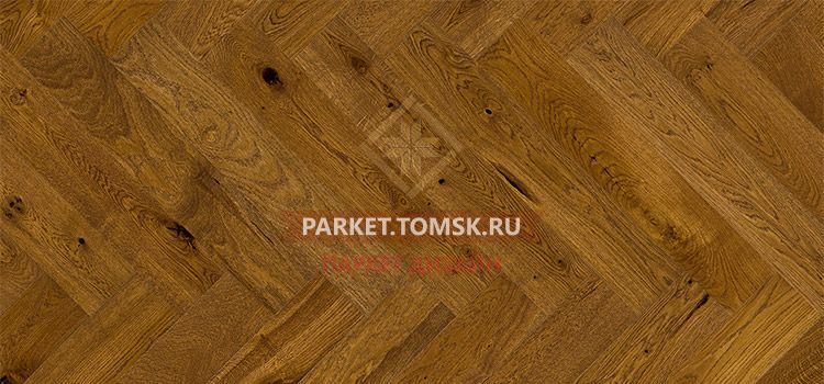 Паркетная доска Barlinek Елочка Дуб Brown Sugar Herringbone
